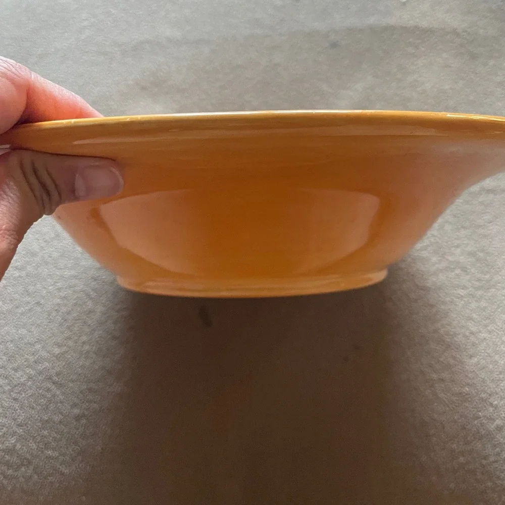 España Hand Painted Collection Tabletops Unlimited Yellow Ceramic‎ Serving Bowl